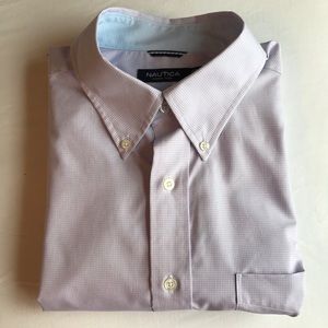 NWOT Mens Nautica gingham button down, Large